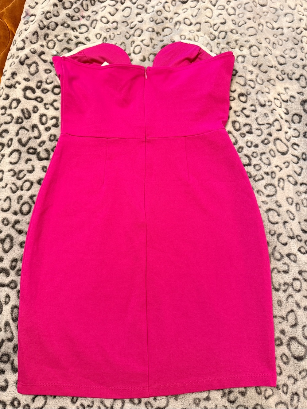 Strapless Fuchsia Sheath Dress